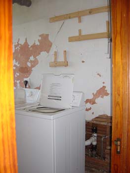 laundry room under construction