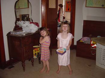 our 2nd floor hall and 2 of our kids